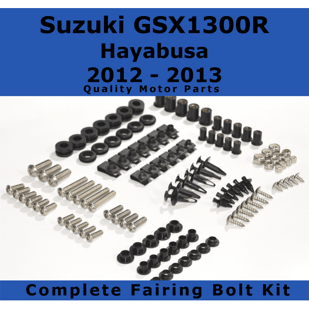 Green Fairing Bolt Kit body screws Clips For Suzuki GSXR1300 Hayabusa 2008-2013